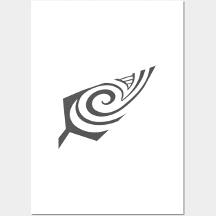 Koru Silver Fern Posters and Art